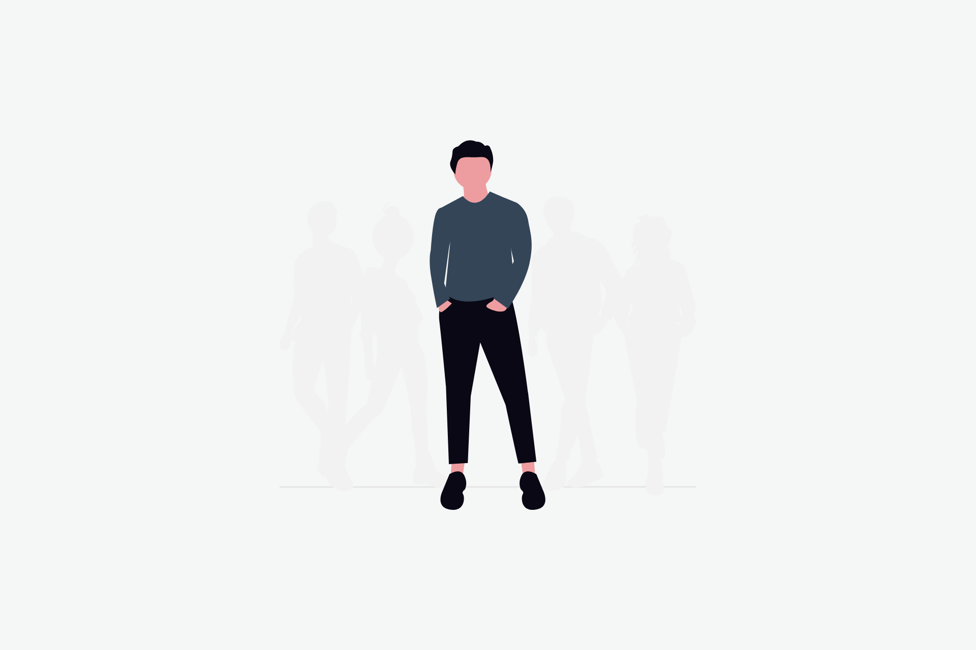 A man standing with his hands in his pockets